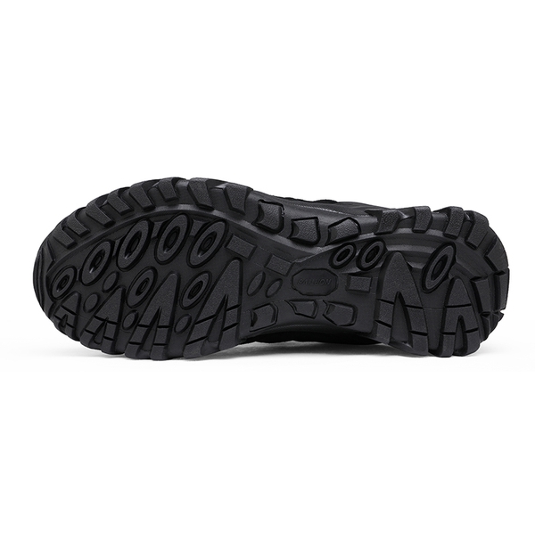 Men's Waterproof Hiking Shoes - BLACK GREY ORANGE - 5
